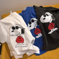 0821 SNOOPY sunglasses tee/3カラー