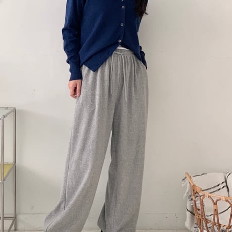 【即納販売】0764 パイル Jogger pants/ベビーピンク.バターイエロー