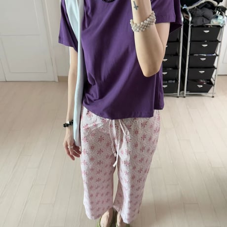 eee rosę ペイズリーwide pants2カラー