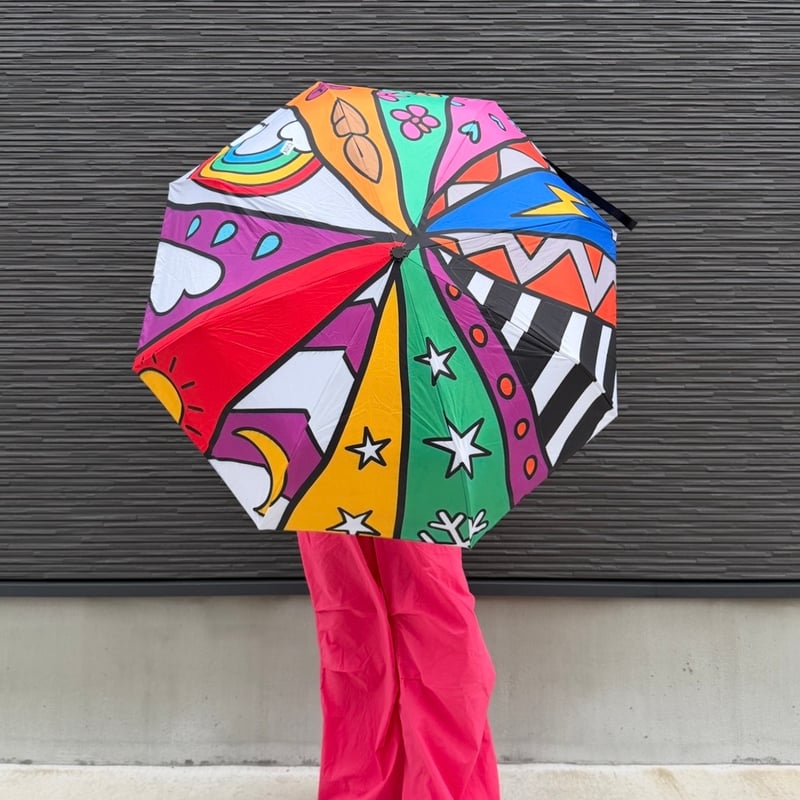 即納【🌻数量限定🌻】雨天兼用colorful umbrella | riru select