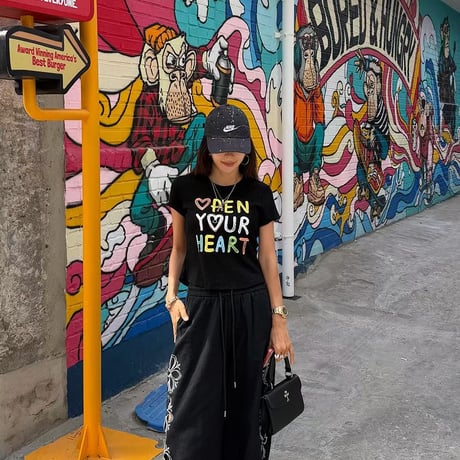 0850 ♡pen your Heart tee/4カラー