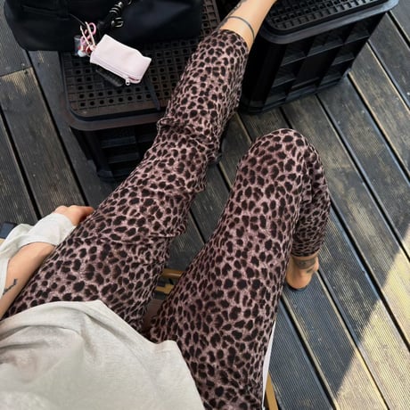 leopard summer pants/ワンカラー