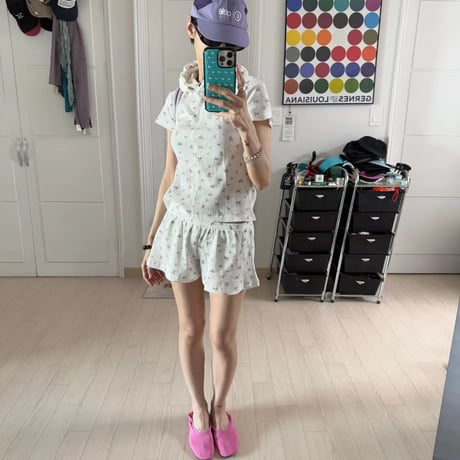 0867 NEW eee 小花柄 short pants/2カラー
