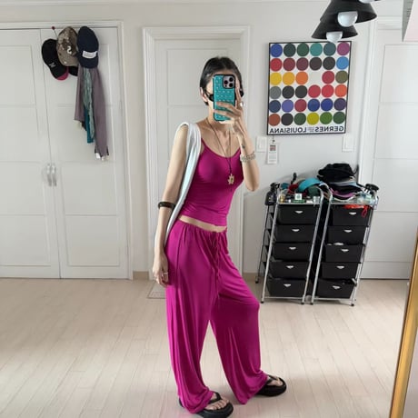 0866 eee color toromi pants/3カラー