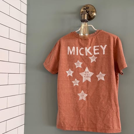 0816 pigment mickey Back star tee/3カラー