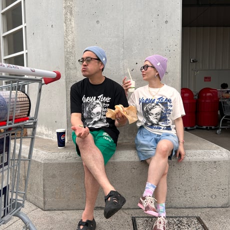 【即納販売】jimmys &riruコラボ Smoking a cigarette tee/4アイテム