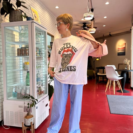 【即納販売】0110 stripe cotton pants/イエローのみ