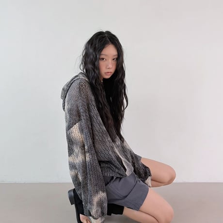 ♦️即納♦️0691 tie-dye zip foodie/4カラー