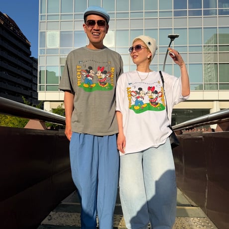 0720 OLDミッキーマウスとミニーマウスtee/2カラー