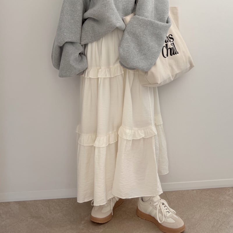 ティアードスカート / ivory | AMIE 