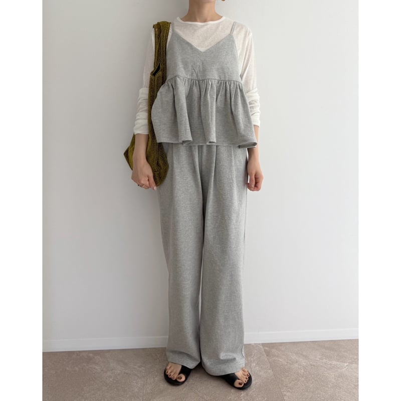 AMIE original tuckスウェットワイドPT gray AMIE original》ウエストゴムtuckワイドPT / beige | AMIE