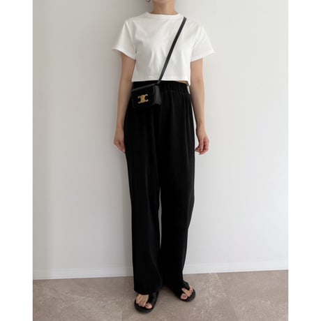 《AMIE original》ショート丈TOPS / white