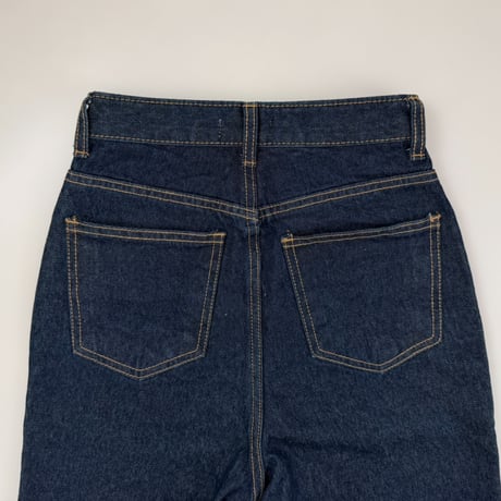 【残りわずか】《AMIE original》切りっぱなしハイウエストストレートdenim / indigo