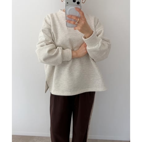 《AMIE original》ちょうどいい丈の裏起毛TOPS / 2color