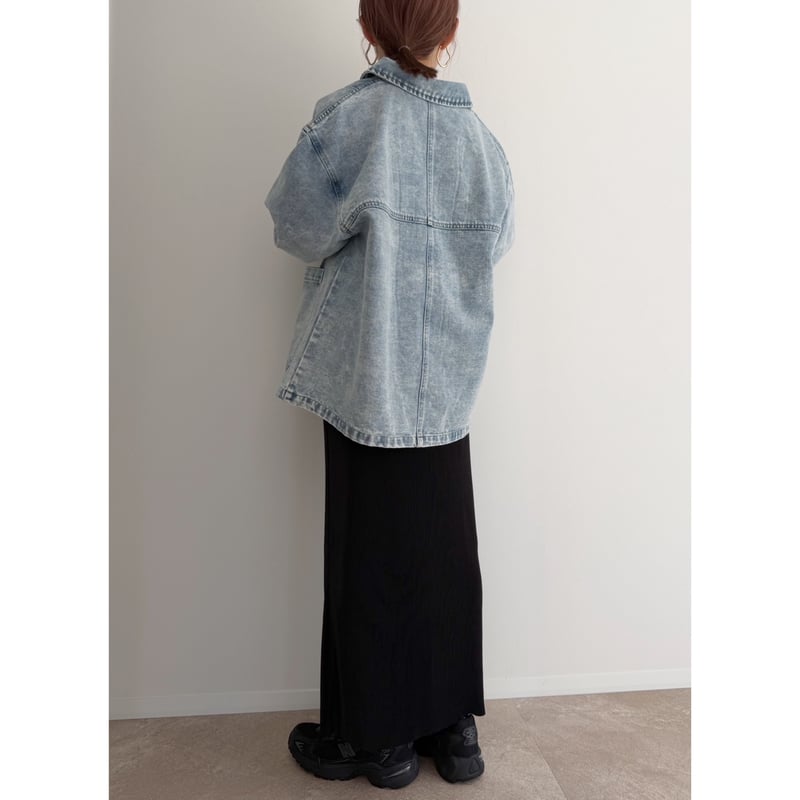 デニムカバーオール / blue | AMIE