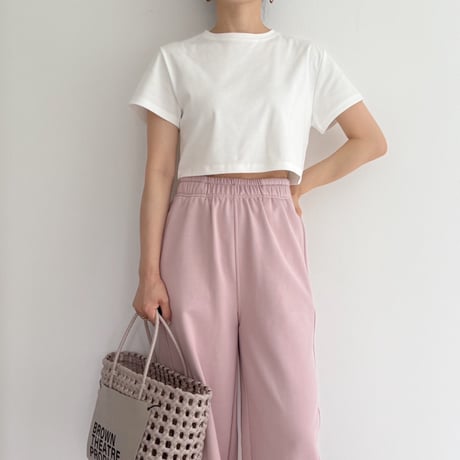 《AMIE original》ショート丈TOPS / white