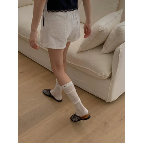 【AMIE別注サイズあり】Mesh Flat Shoes / 21.5cm～23cm