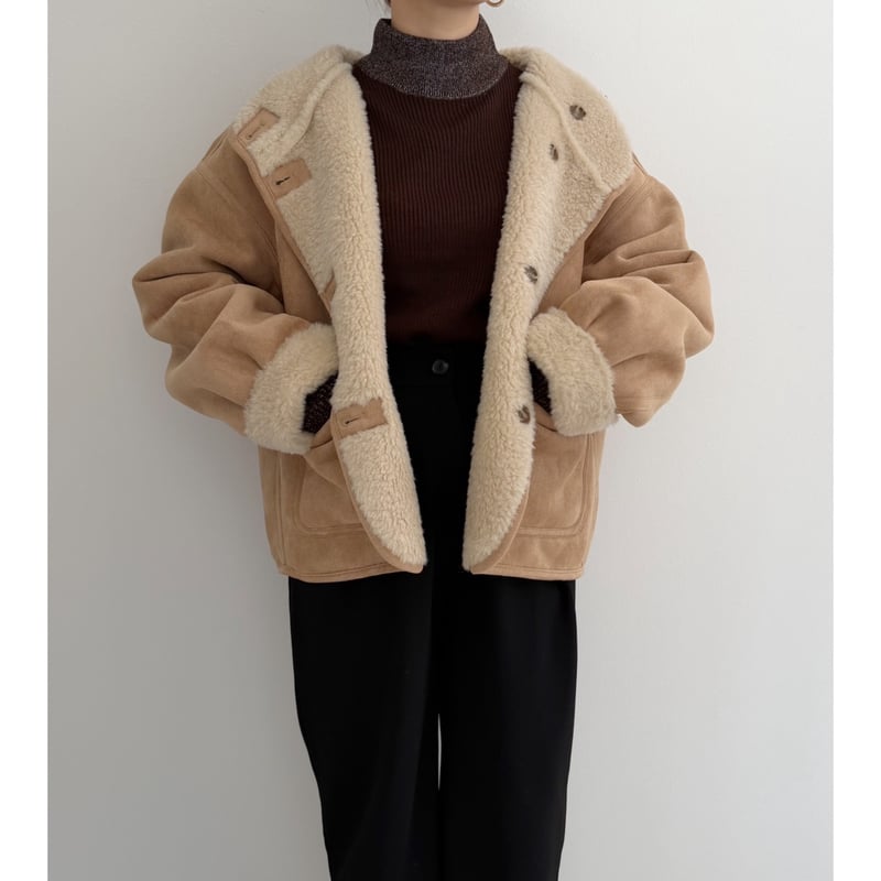 配色ラメボトルネックリブニット | AMIE