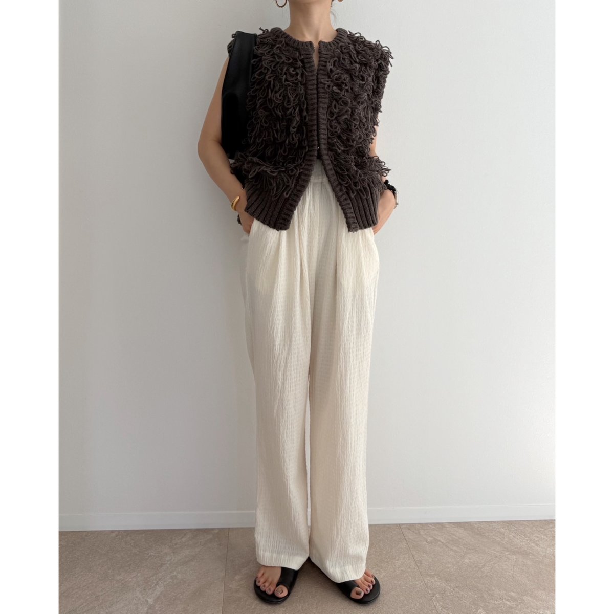 AMIE originalウエストサイドゴムpants AMIE original》ウエストサイドゴムpants | AMIE