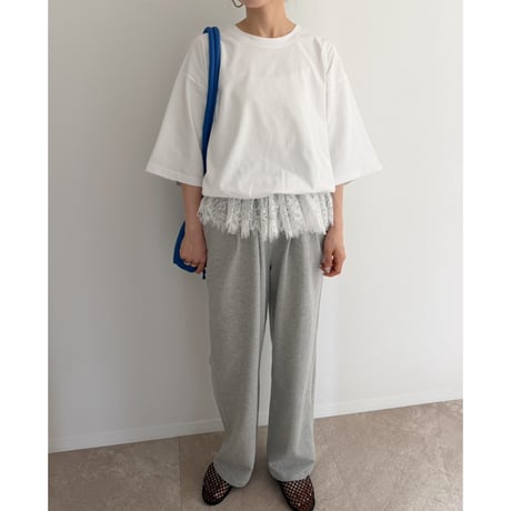 Lace Hem Relax Tee