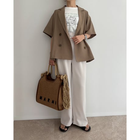 【残りわずか】《AMIE original》とろみ素材ジャケット