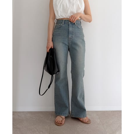《AMIE original》ストレッチありフレアdenim