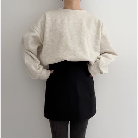 《AMIE original》ちょうどいい丈の裏起毛TOPS / 2color