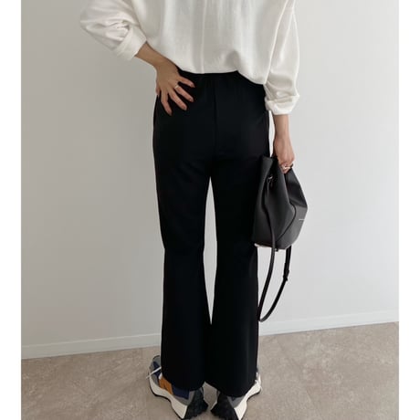 再入荷《AMIE original》フレアpants / black