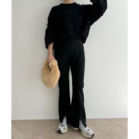 《AMIE original》スリットフレアpants