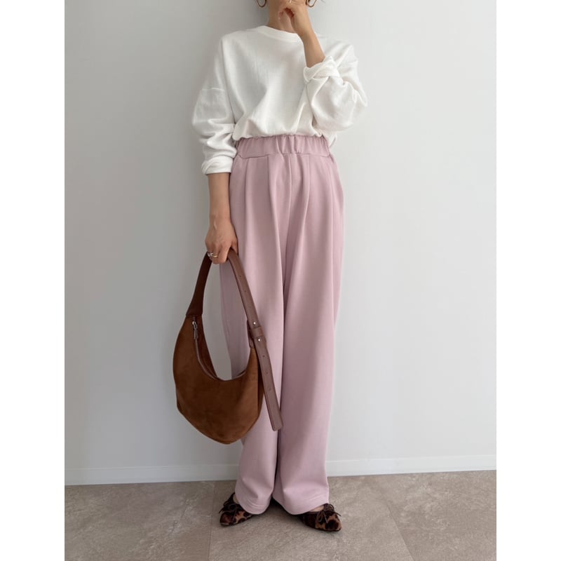 AMIE original》tuckスウェットワイドPT / pink | AMIE