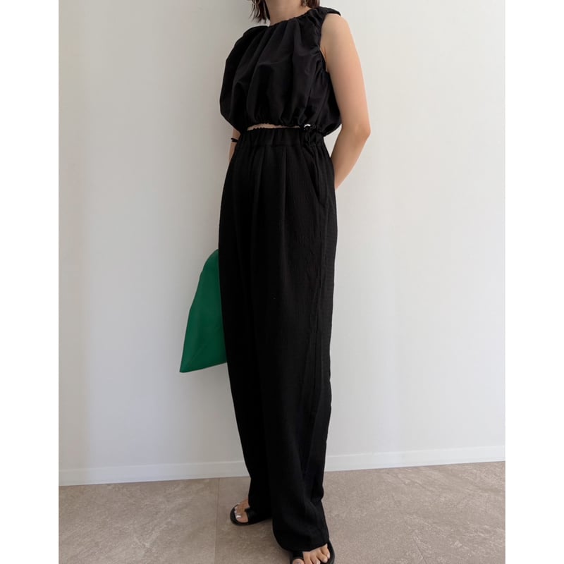 えみおわすノースリーブ 残りわずか】バルーンノースリーブtops / black | AMIE