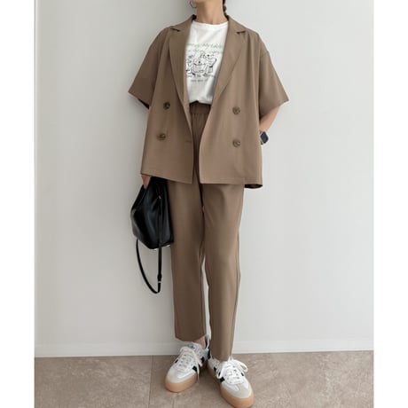 【残りわずか】《AMIE original》とろみ素材ジャケット