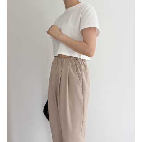 《AMIE original》ショート丈TOPS / white