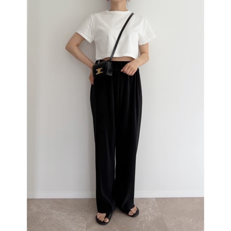 《AMIE original》ショート丈TOPS / white