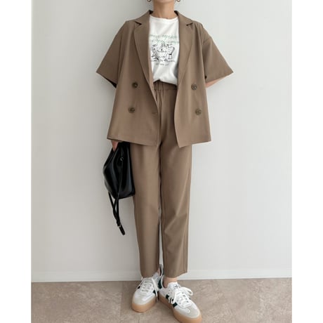 【残りわずか】《AMIE original》とろみ素材ジャケット