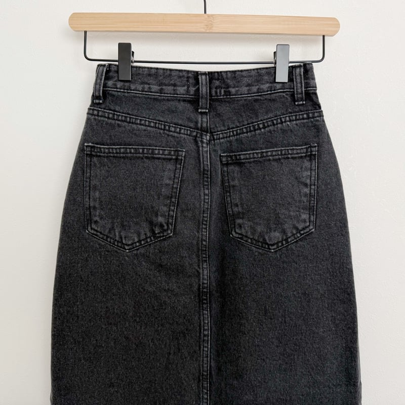 AMIE original》フロントスリットデニムスカート / black | AMIE AMIE original》フロントスリットデニムスカート / black | AMIE