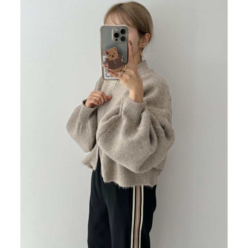 AMIE original》ウエストtuck入りサイドラインジャージpants / navy