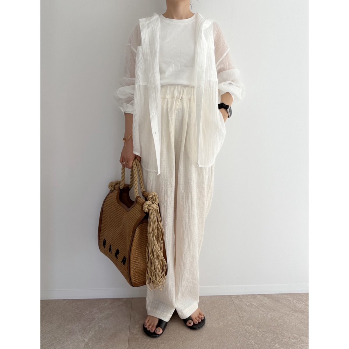 AMIE originalウエストサイドゴムpants AMIE original》ウエスト