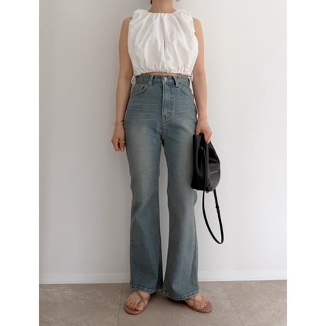 《AMIE original》ストレッチありフレアdenim
