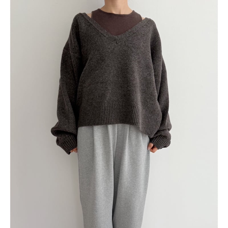 AMIE original》tuckスウェットワイドPT / gray | AMIE