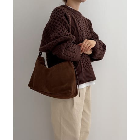 《AMIE original》ケーブルknit / brown