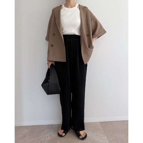 【残りわずか】《AMIE original》とろみ素材ジャケット