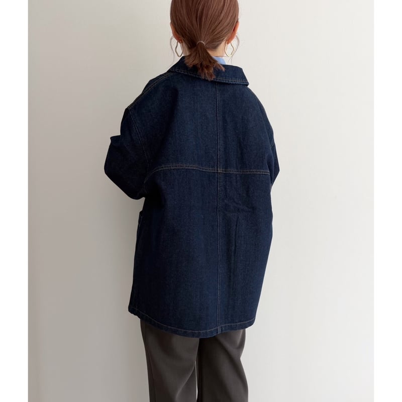 デニムカバーオール / indigo | AMIE