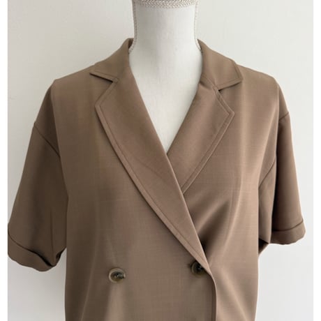 【残りわずか】《AMIE original》とろみ素材ジャケット