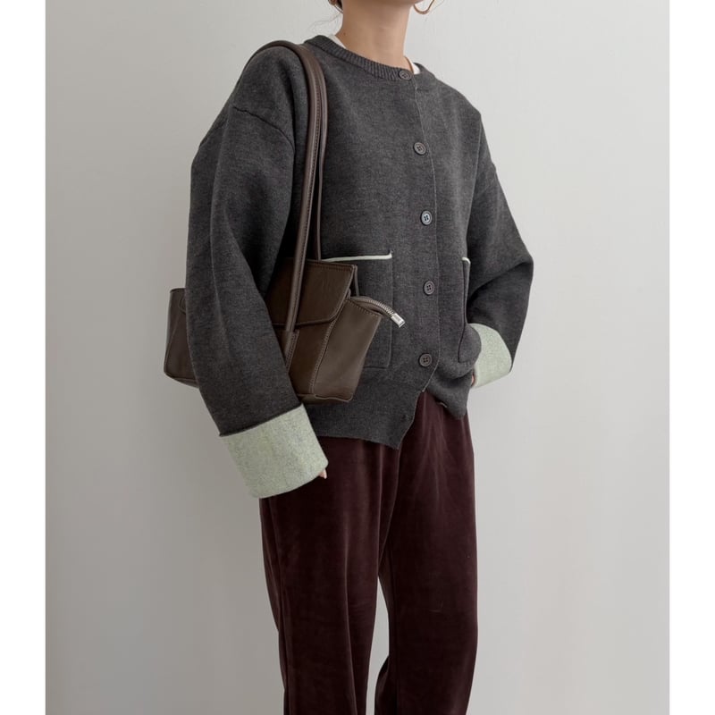 フラップショルダーバッグ / 2color | AMIE