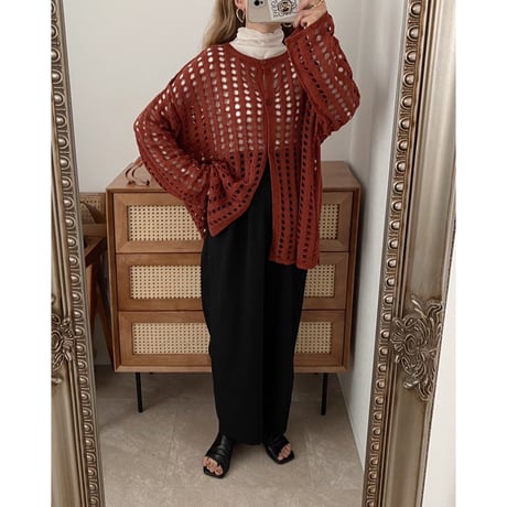 【残りわずか】《AMIE original》 カーブtuck pants / black