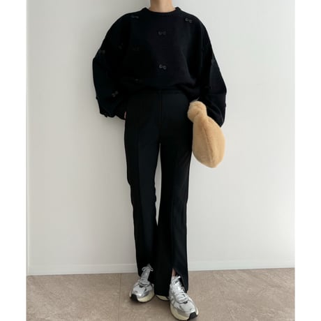 《AMIE original》スリットフレアpants