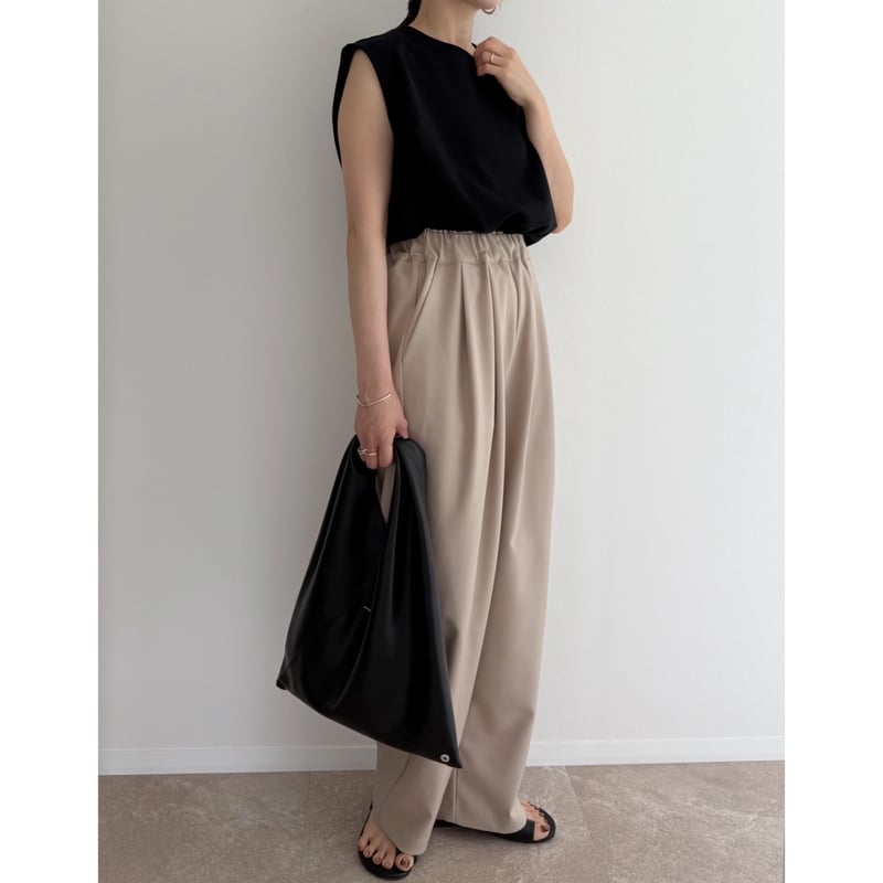 AMIE original》ショルダータックタンクトップ / black | AMIE