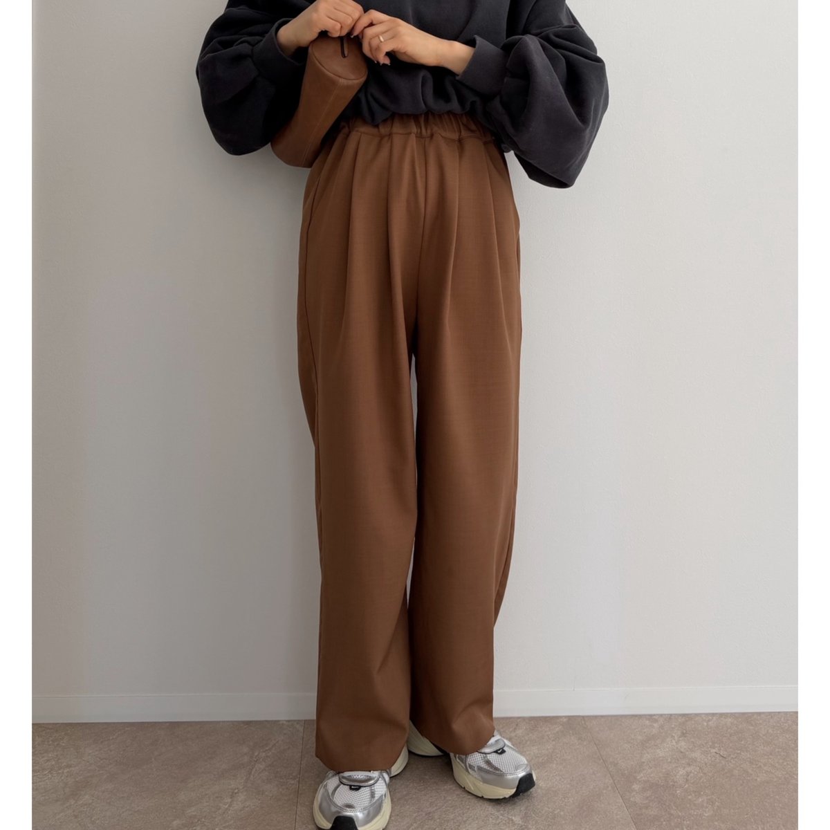 AMIE originalウエストサイドゴムpants 再入荷なし《AMIE original》ウエストサイドゴムpants | AMIE