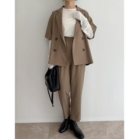 【残りわずか】《AMIE original》とろみ素材ジャケット